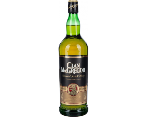 Виски CLAN MACGREGOR Шотландский купажированный, 40%, 1л, Великобритания, 1 L