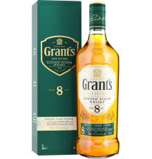 Виски GRANT'S Sherry cask Шотландский купажированный 8 лет 40%, п/у, 0.7л, Великобритания, 0.7 L