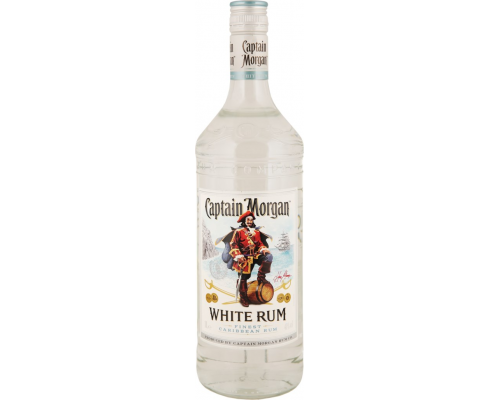 Ром CAPTAIN MORGAN White Карибский 40%, 1л, Великобритания, 1 L