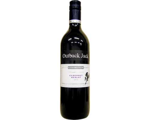 Вино OUTBACK JACK Berton Vineyards Каберне Мерло Юго-Восточная Австралия красное сухое, 0.75л, Австралия, 0.75 L