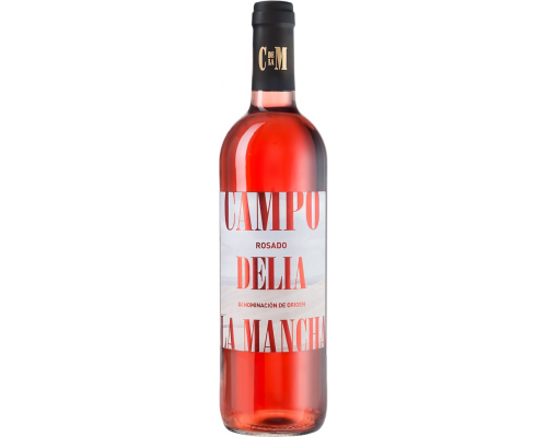 Вино CAMPO DELIA LA MANCHA Росадо розовое сухое, 0.75л, Испания, 0.75 L