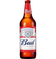 Пиво светлое BUD пастеризованное, 5%, 0.75л, Россия, 0.75 L