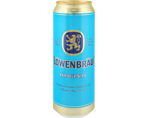 Пиво светлое LOWENBRAU Original пастеризованное 5,4%, 0.45л, Россия, 0.45 L