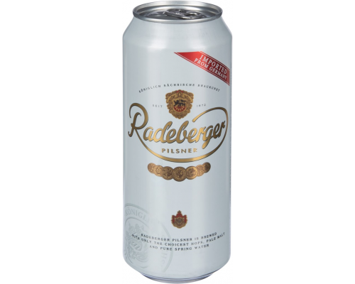 Пиво светлое RADEBERGER Pilsner фильтрованное 4,8%, 0.5л, Германия, 0.5 L