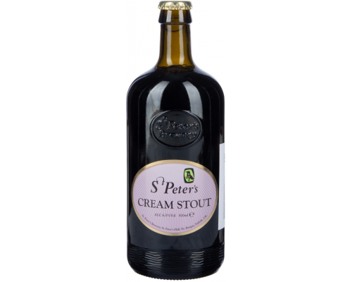 Пиво темное ST PETER'S Cream stout Английский стаут фильтрованное
пастеризованное 6,5%, 0.5л, Великобритания, 0.5 L