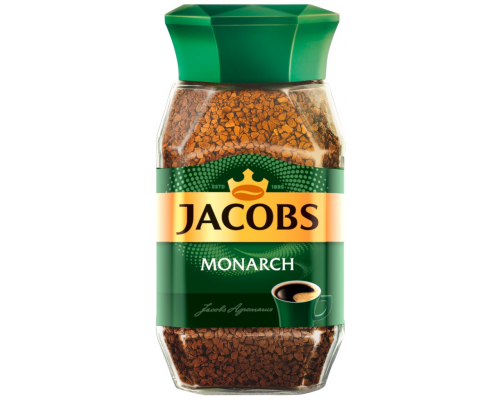 Кофе растворимый JACOBS Monarch натуральный сублимированный, ст/б, 95г, Россия, 95 г