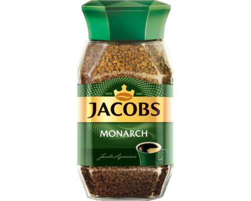 Кофе растворимый JACOBS Monarch натуральный сублимированный, ст/б, 95г, Россия, 95 г