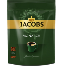 Кофе растворимый JACOBS Monarch натуральный сублимированный, 150г, Россия, 150 г