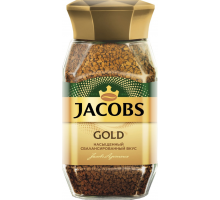 Кофе растворимый JACOBS Gold натуральный сублимированный, ст/б, 95г, Россия, 95 г