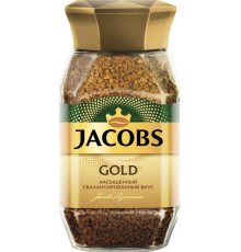 Кофе растворимый JACOBS Gold натуральный сублимированный, ст/б, 95г, Россия, 95 г