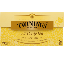 Чай черный TWININGS Earl Grey с ароматом бергамота байховый, 25пак, Польша, 25 пак