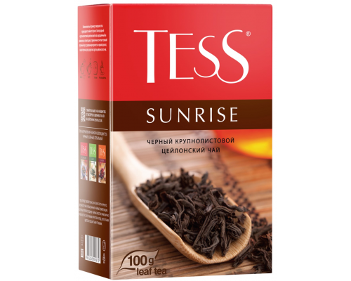 Чай черный TESS Sunrise листовой, 100г, Россия, 100 г