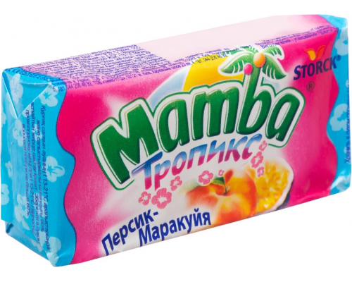 Конфеты жевательные MAMBA Тропикс, 26,5г, Германия, 26,5 г