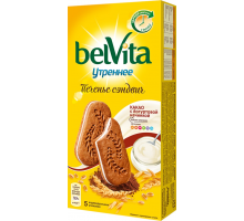 Печенье BELVITA Утреннее Сэндвич с йогуртовой начинкой, 253г, Россия, 253 г