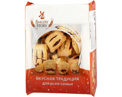 Печенье BAKERY STORY Кромс фруктовый, 450г, Россия, 450 г