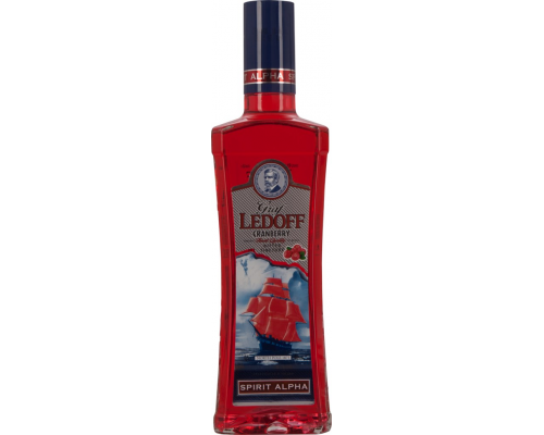 Настойка GRAF LEDOFF с ароматом клюквы горькая 40%, 0.5л, Россия, 0.5 L