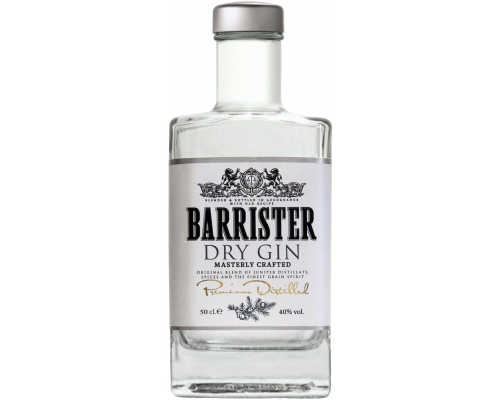 Джин BARRISTER Dry 40%, 0.5л, Россия, 0.5 L