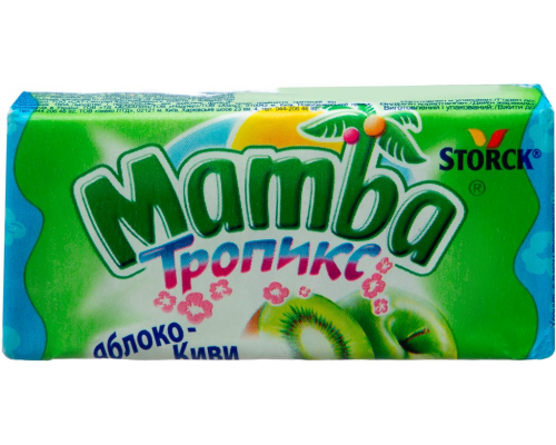 Конфеты жевательные MAMBA Тропикс, 26,5г, Германия, 26,5 г