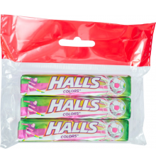 Карамель леденцовая HALLS Colors ассорти, 3х25г, Россия, 75 г