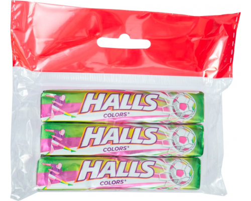 Карамель леденцовая HALLS Colors ассорти, 3х25г, Россия, 75 г