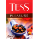 Чай черный TESS Pleasure с добавками листовой, 100г, Россия, 100 г