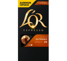 Кофе молотый в капсулах L'OR Espresso Lungo Estremo натуральный жареный, 10кап, Франция, 10 кап