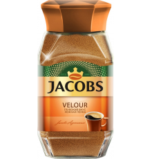 Кофе растворимый JACOBS Velour натуральный порошкообразный, ст/б, 95г, Россия, 95 г