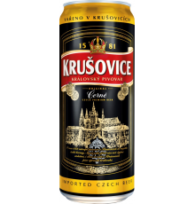 Пиво темное KRUSOVICE Cerne фильтрованное пастеризованное, 3,8%, ж/б, 0.5л, Чехия, 0.5 L