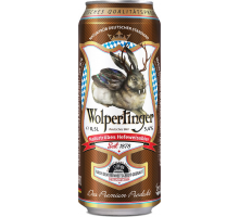 Пиво светлое WOLPERTINGER Naturtrubes hefeweissbier нефильтрованное пастеризованное, 5,4%, ж/б, 0.5л, Германия, 0.5 L