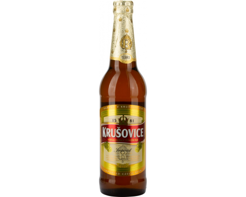 Пиво светлое KRUSOVICE Imperial фильтрованное пастеризованное, 5%, 0.5л, Чехия, 0.5 L