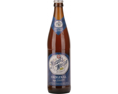 Пиво светлое MAISELS WEISSE Original пшеничное нефильтрованное
непастеризованное 5,1%, 0.5л, Германия, 0.5 L