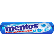 Жевательная резинка MENTOS Pure fresh со вкусом мяты, 15,5г, Россия, 15,5 г