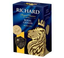 Чай черный RICHARD Royal Ceylon Цейлонский листовой, 90г, Россия, 90 г