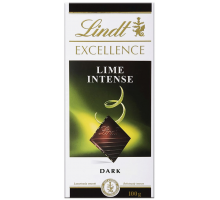 Шоколад темный LINDT Excellence Лайм, 100г, Франция, 100 Г