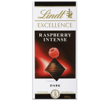 Шоколад темный LINDT Excellence Малина, 100г, Франция, 100 г