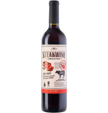 Вино STEAKWINE Мальбек Мендоса красное полусухое, 0.75л, Аргентина, 0.75 L