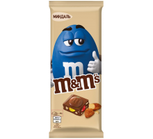 Шоколад молочный M&M'S с миндалем и разноцветным драже, 122г, Россия, 122 г