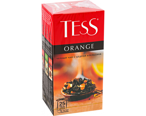 Чай черный TESS Orange байховый, 25пак, Россия, 25 пак