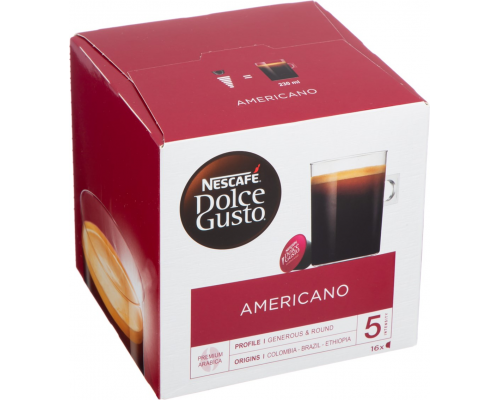 Кофе молотый в капсулах NESCAFE Dolce Gusto Americano, 16кап, Великобритания, 16 кап