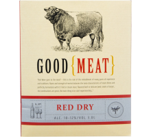 Вино GOOD MEAT красное сухое, 3л, Россия, 3 L