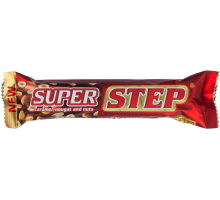 Батончик СЛАВЯНКА Super Step с нугой, арахисом и карамелью, 65г, Россия, 65 г