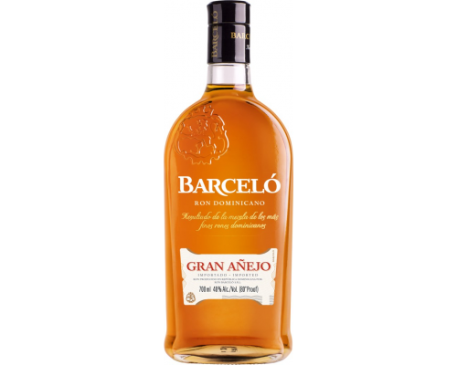 Ром BARCELO Gran Anejo выдержанный 37,5–40%, 0.7л, Доминик. респ., 0.7 L