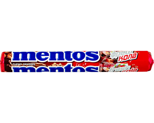 Драже жевательное MENTOS Фреш кола, 37,5г, Нидерланды, 37,5 г