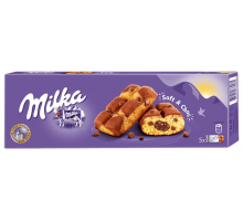 Пирожное бисквитное MILKA с кусочками шоколада и шоколадной начинкой, 175г, Польша, 175 г