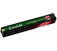 Напиток чайный в капсулах GREENFIELD Raspberry Cream, 10кап, Россия, 10 пак