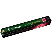 Напиток чайный в капсулах GREENFIELD Raspberry Cream, 10кап, Россия, 10 пак