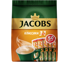 Напиток кофейный растворимый JACOBS Классика 3 в 1, 50пак, Россия, 50 пак