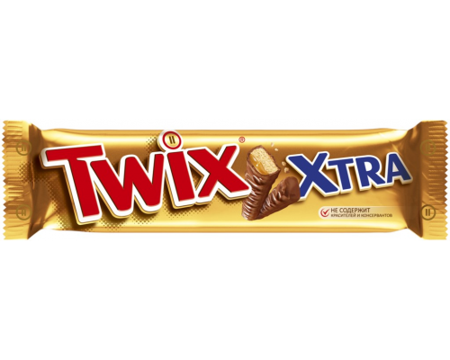 Батончик TWIX Экстра, 82г, Россия, 82 г