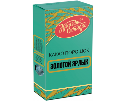 Какао-порошок КРАСНЫЙ ОКТЯБРЬ Золотой ярлык, 100г, Россия, 100 г