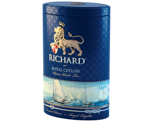 Чай черный RICHARD Royal Ceylon Цейлонский листовой, ж/б, 80г, Россия, 80 г